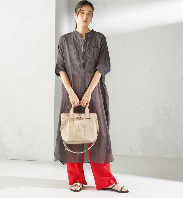 SHIPS for women「《一部追加予約》【WEB限定】パーテーション ライン テープ バッグ」|ショルダー・メッセンジャー|