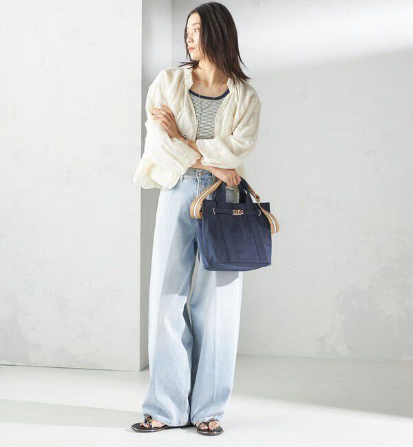 SHIPS for women「《一部追加予約》【WEB限定】パーテーション ライン テープ バッグ」|ショルダー・メッセンジャー|