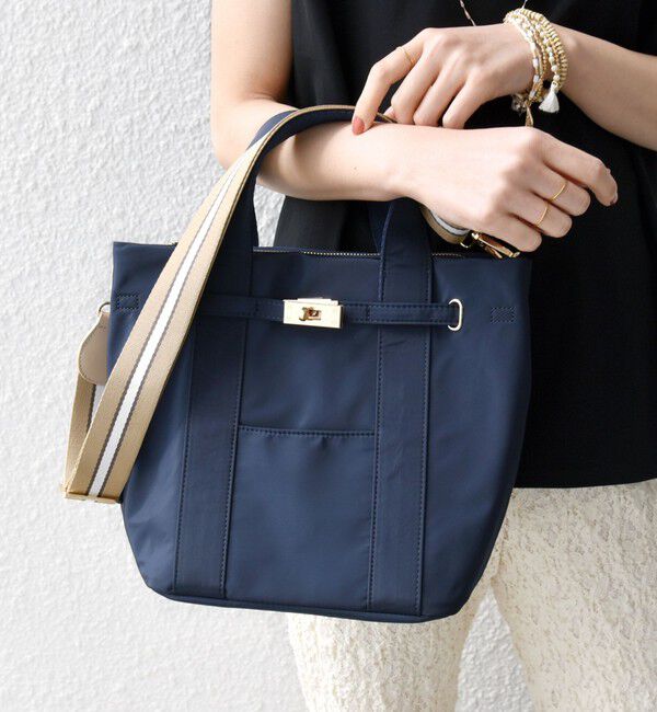 SHIPS for women「《一部追加予約》【WEB限定】パーテーション ライン テープ バッグ」|ショルダー・メッセンジャー|