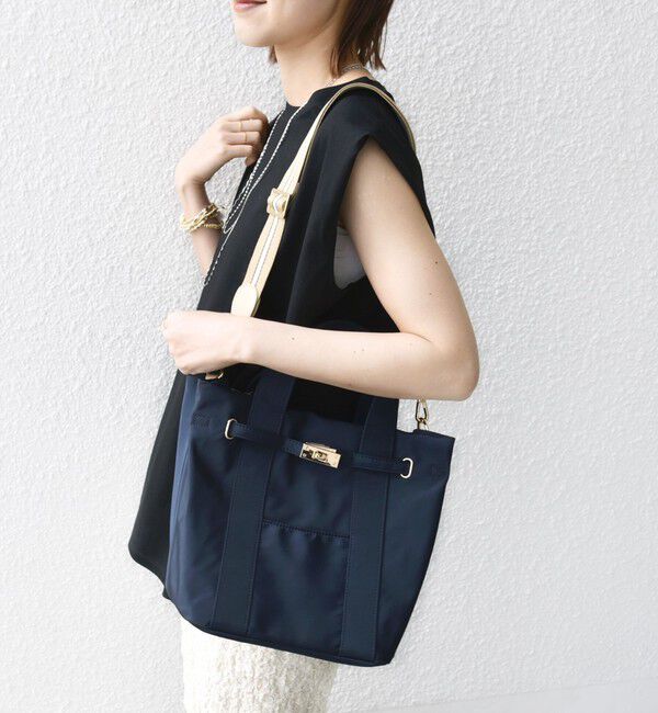 SHIPS for women「《一部追加予約》【WEB限定】パーテーション ライン テープ バッグ」|ショルダー・メッセンジャー|