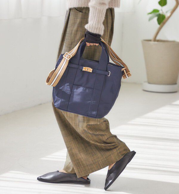 SHIPS for women「《一部追加予約》【WEB限定】パーテーション ライン テープ バッグ」|ショルダー・メッセンジャー|