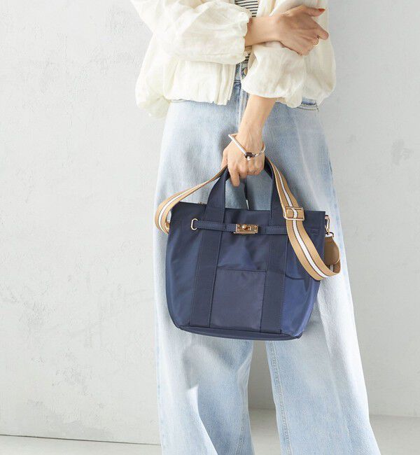 SHIPS for women「《一部追加予約》【WEB限定】パーテーション ライン テープ バッグ」|ショルダー・メッセンジャー|