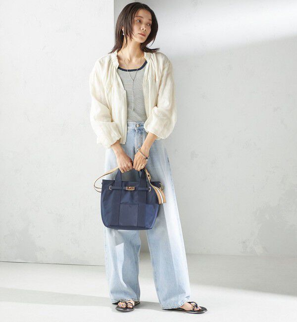 SHIPS for women「《一部追加予約》【WEB限定】パーテーション ライン テープ バッグ」|ショルダー・メッセンジャー|