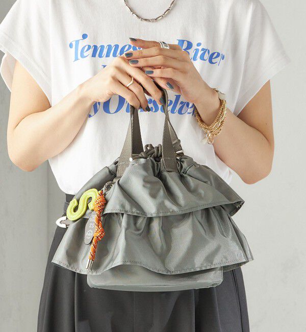 SHIPS for women「【WEB限定】チャーム 付き フリル 巾着 ショルダー」|ショルダー・メッセンジャー|