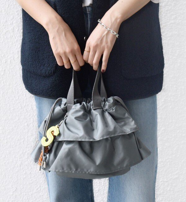 SHIPS for women「【WEB限定】チャーム 付き フリル 巾着 ショルダー」|ショルダー・メッセンジャー|