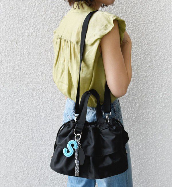 SHIPS for women「【WEB限定】チャーム 付き フリル 巾着 ショルダー」|ショルダー・メッセンジャー|