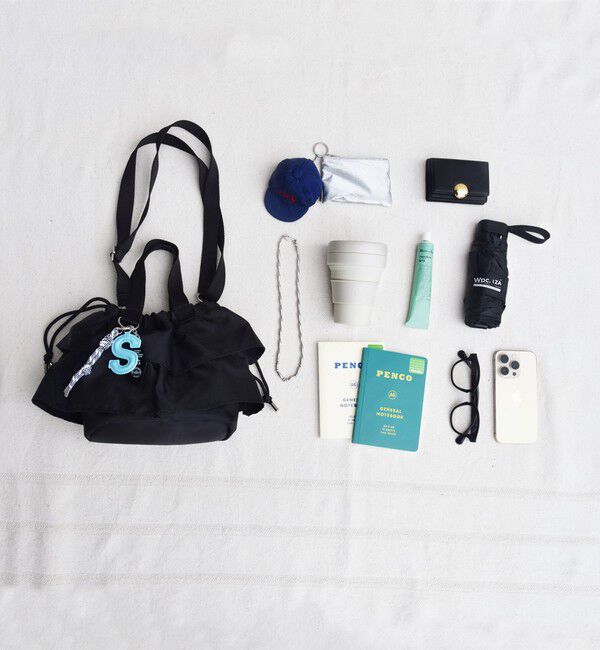 SHIPS for women「【WEB限定】チャーム 付き フリル 巾着 ショルダー」|ショルダー・メッセンジャー|