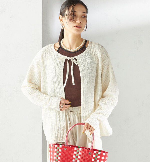 SHIPS for women「maroba:〈手洗い可能〉2WAY ラッシュ カーディガン」|その他|