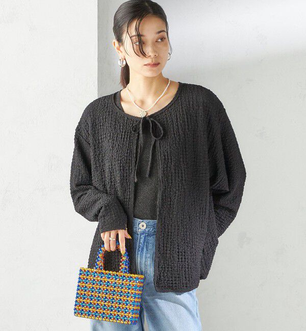 SHIPS for women「maroba:〈手洗い可能〉2WAY ラッシュ カーディガン」|その他|