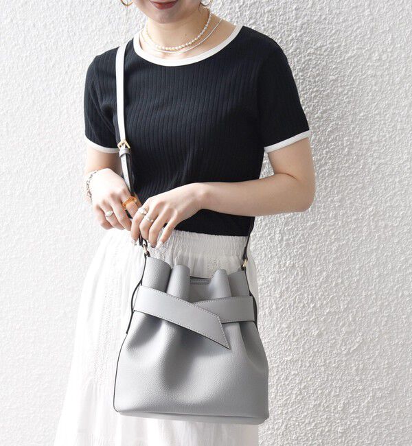 SHIPS any「《一部予約》SHIPS any: ベルト デザイン 巾着 ショルダー バッグ」|ショルダー・メッセンジャー|