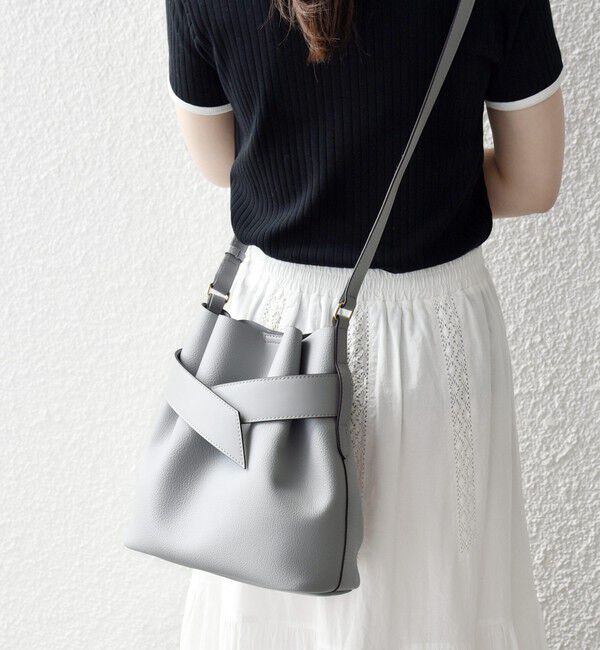 SHIPS any「《一部予約》SHIPS any: ベルト デザイン 巾着 ショルダー バッグ」|ショルダー・メッセンジャー|