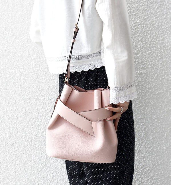 SHIPS any「《一部予約》SHIPS any: ベルト デザイン 巾着 ショルダー バッグ」|ショルダー・メッセンジャー|