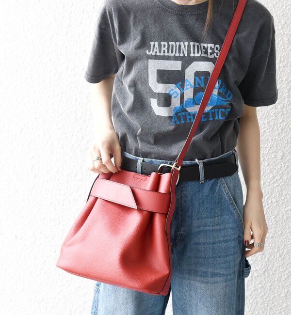 SHIPS any「《一部予約》SHIPS any: ベルト デザイン 巾着 ショルダー バッグ」|ショルダー・メッセンジャー|