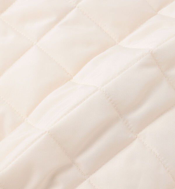 SHIPS KIDS「SHIPS KIDS:100～130cm /〈洗濯機可能〉 キルト ペプラム ジャケット」|ノーカラーコート|