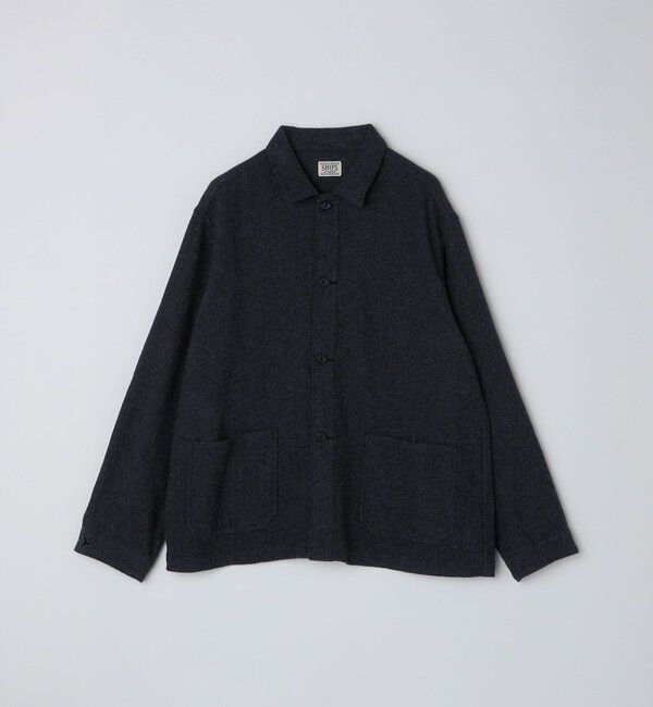 SHIPS「SHIPS: AUTHENTIC コットン ツイード カバー シャツ」|シャツ・ブラウス|