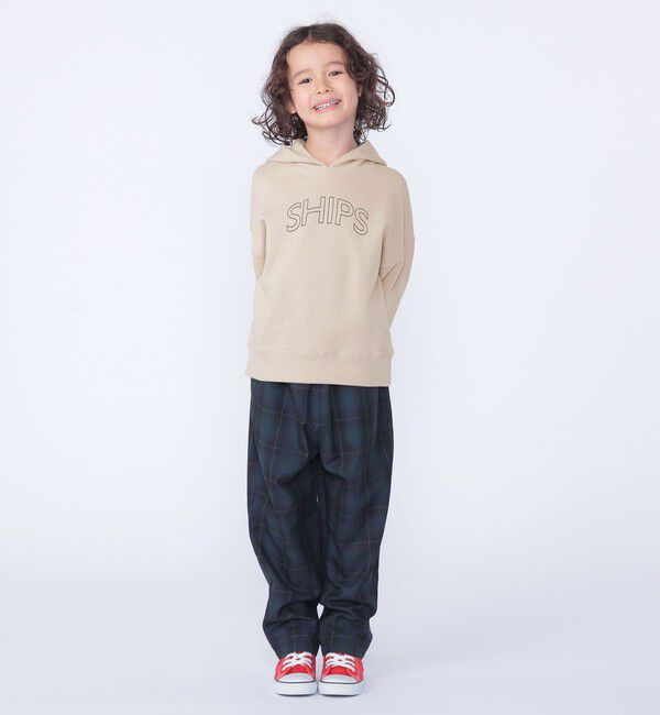 SHIPS KIDS「SHIPS KIDS:100～130cm /セレモニー チェック タック パンツ」|スラックス|