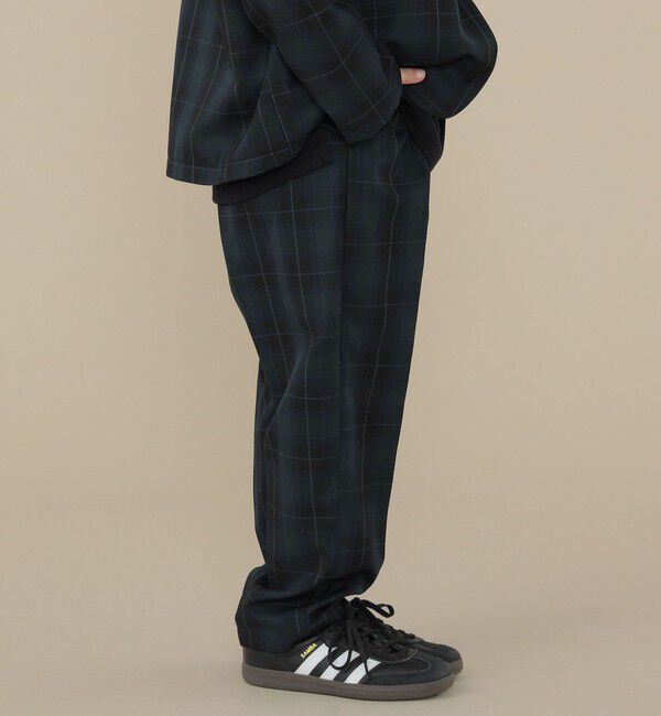 SHIPS KIDS「SHIPS KIDS:100～130cm /セレモニー チェック タック パンツ」|スラックス|