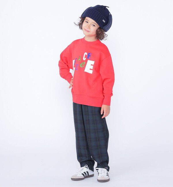 SHIPS KIDS「SHIPS KIDS:100～130cm /セレモニー チェック タック パンツ」|スラックス|