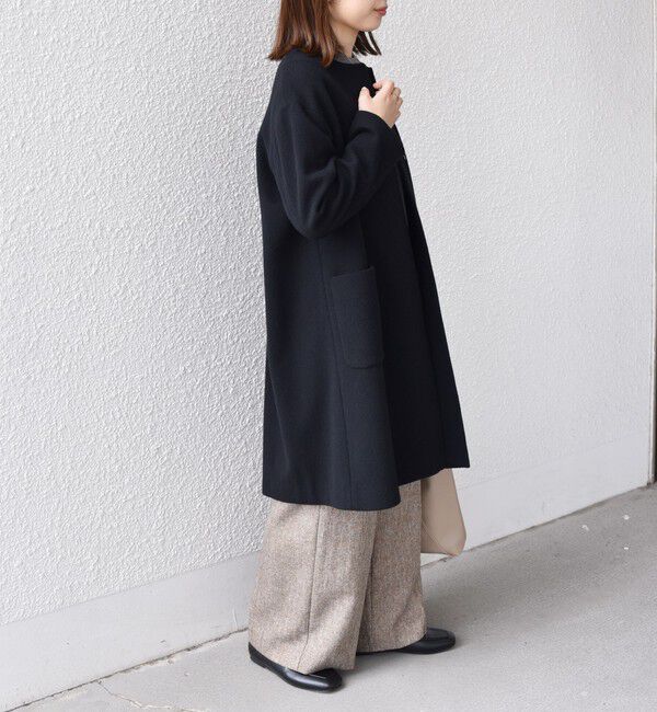 SHIPS Colors 「SHIPS Colors:SUPER100 ウール ノーカラー コート◇」|ノーカラーコート|