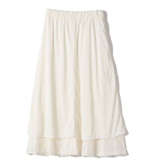 SHIPS for women「〈手洗い可能〉シアー カット ジャカード フレア スカート（セレモニー対応可）」|スカート|