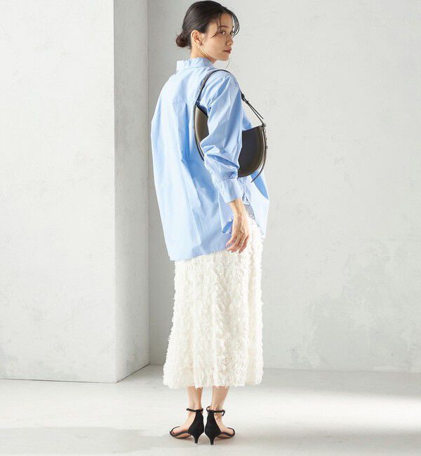 SHIPS for women「〈手洗い可能〉シアー カット ジャカード フレア スカート（セレモニー対応可）」|スカート|