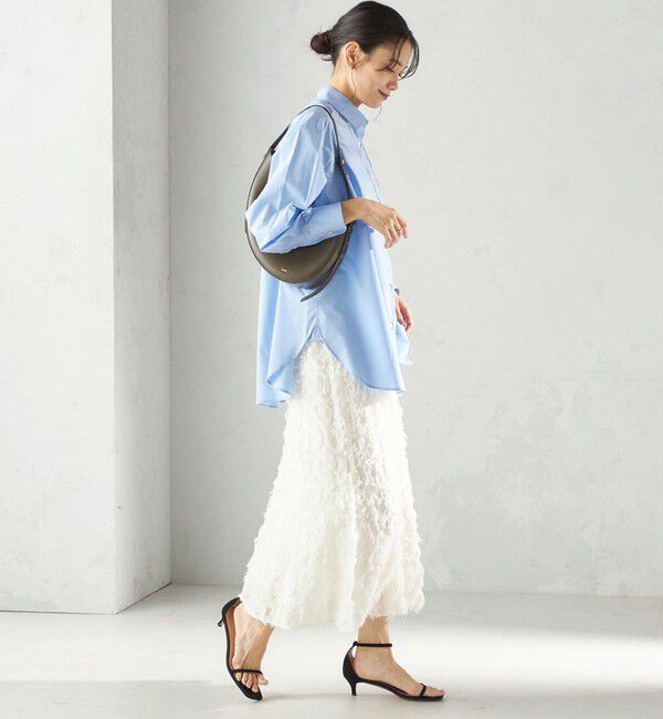 SHIPS for women「〈手洗い可能〉シアー カット ジャカード フレア スカート（セレモニー対応可）」|スカート|