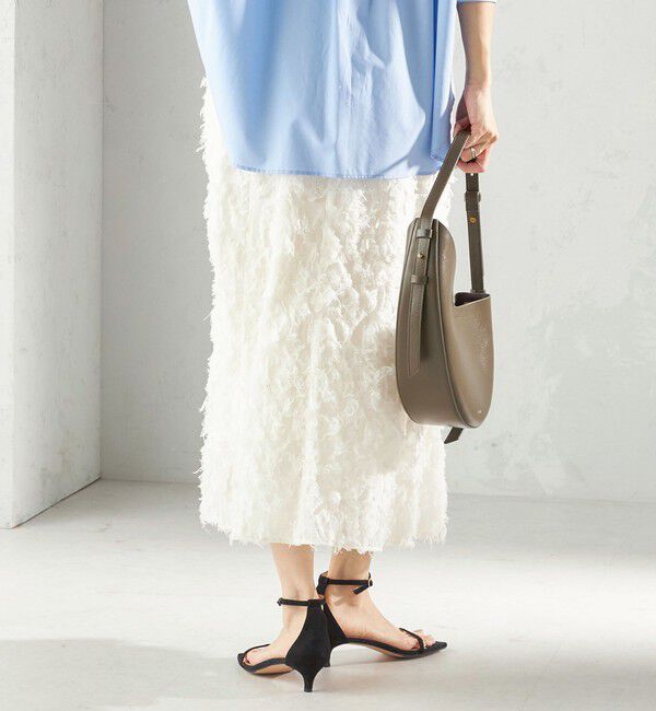 SHIPS for women「〈手洗い可能〉シアー カット ジャカード フレア スカート（セレモニー対応可）」|スカート|