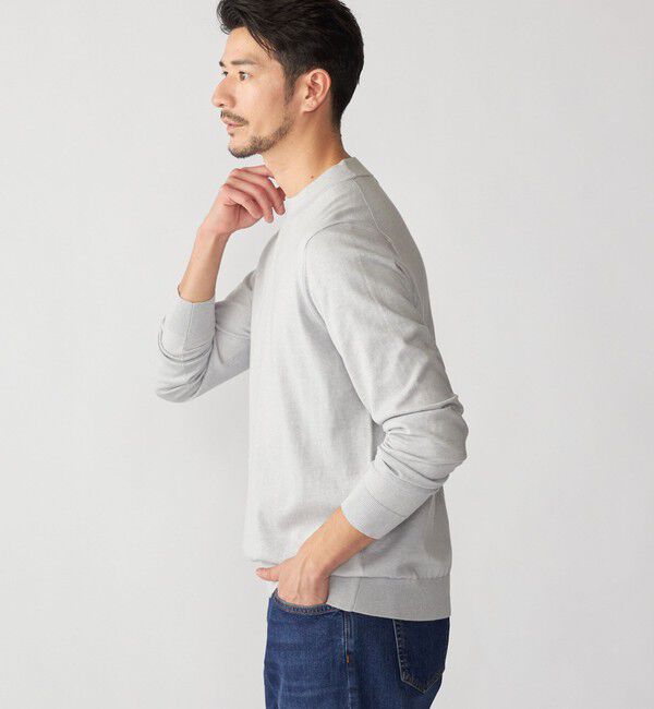 SHIPS「SHIPS:〈手洗い可能〉HANDFRAME 16ゲージ コットン/ウール モックネック ニット」|ニット・セーター|