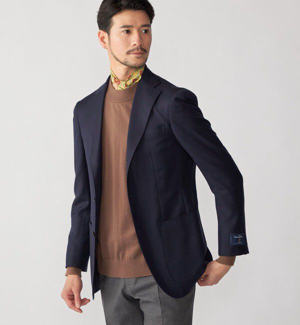 SHIPS「SHIPS:〈手洗い可能〉HANDFRAME 16ゲージ コットン/ウール モックネック ニット」|ニット・セーター|