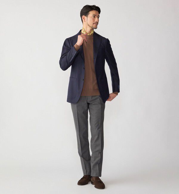 SHIPS「SHIPS:〈手洗い可能〉HANDFRAME 16ゲージ コットン/ウール モックネック ニット」|ニット・セーター|