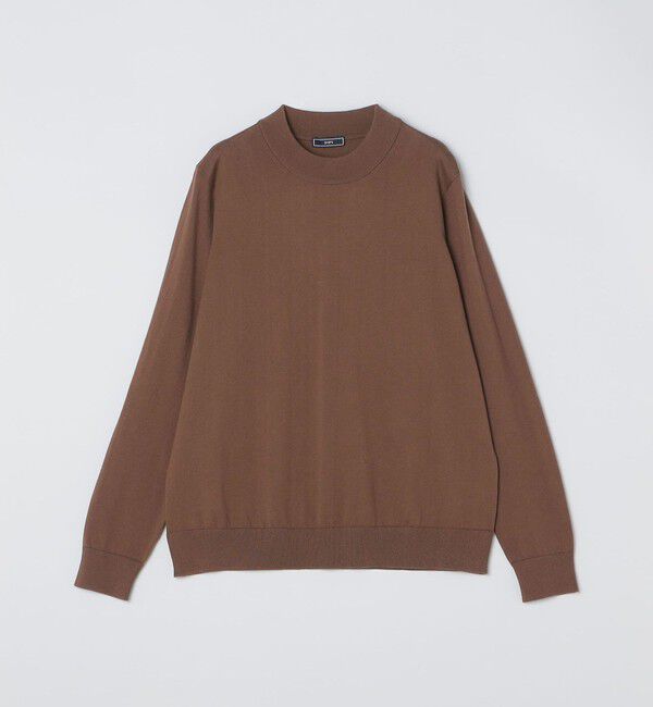 SHIPS「SHIPS:〈手洗い可能〉HANDFRAME 16ゲージ コットン/ウール モックネック ニット」|ニット・セーター|