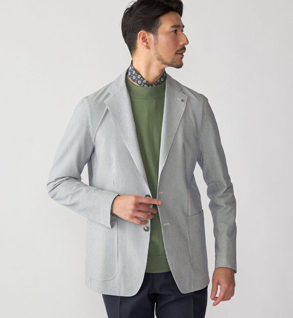 SHIPS「SHIPS:〈手洗い可能〉HANDFRAME 16ゲージ コットン/ウール モックネック ニット」|ニット・セーター|