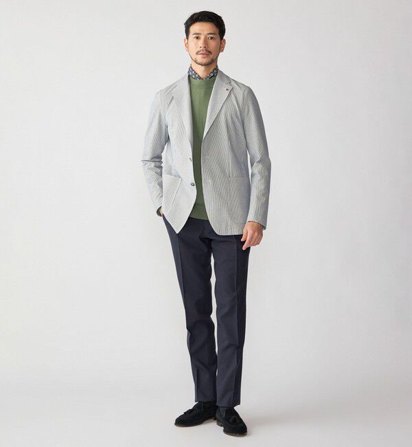 SHIPS「SHIPS:〈手洗い可能〉HANDFRAME 16ゲージ コットン/ウール モックネック ニット」|ニット・セーター|