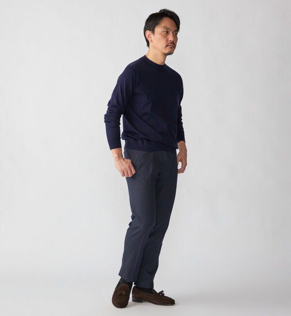 SHIPS「SHIPS:〈手洗い可能〉HANDFRAME 16ゲージ コットン/ウール モックネック ニット」|ニット・セーター|