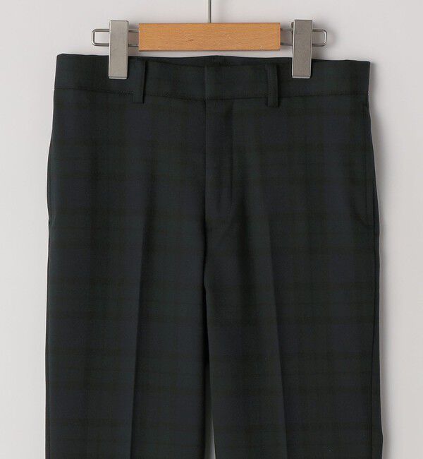 SHIPS KIDS「SHIPS KIDS:140～160cm /〈洗濯機可能〉セレモニー ブラックウォッチ ストレッチ スラックス パンツ」|スラックス|