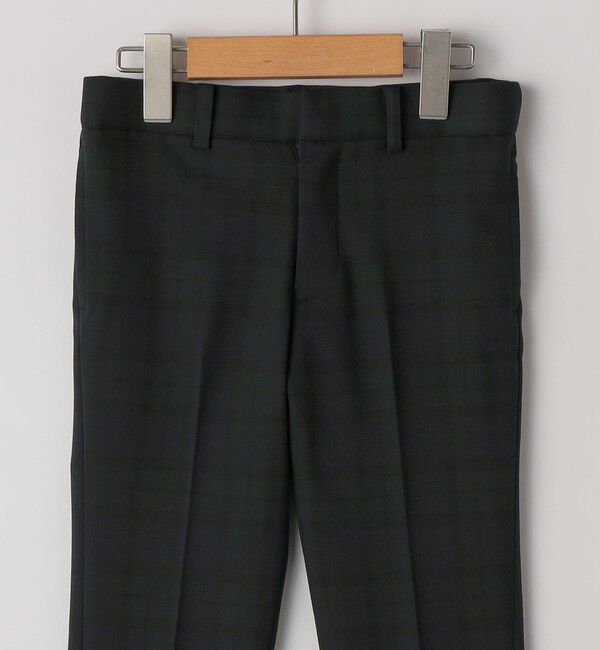 SHIPS KIDS「SHIPS KIDS:110～130cm /〈洗濯機可能〉セレモニー ブラックウォッチ ストレッチ スラックス パンツ」|スラックス|