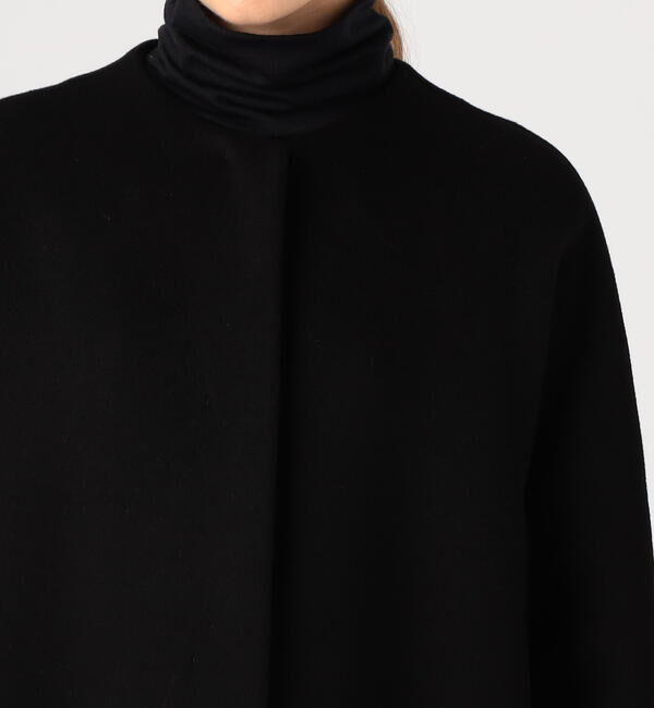 TOMORROWLAND collection「プレミアムカシミヤリバー ノーカラーAラインコート」|ノーカラーコート|