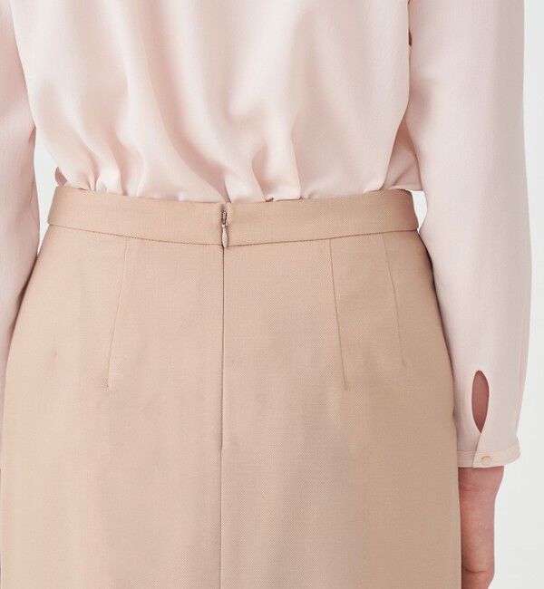 TOMORROWLAND collection「ウールストレッチオックス Iラインスカート」|タイト|