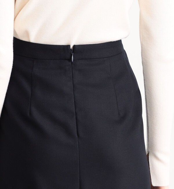 TOMORROWLAND collection「ウールストレッチオックス Iラインスカート」|タイト|