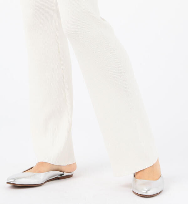 Ballsey「シルクコットンリブ セミフレアパンツ」|その他|