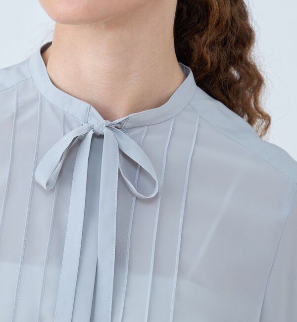 Ballsey「クリアデシン ボウタイブラウス」|シャツ・ブラウス|