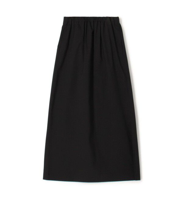 CABaN「シルクネップストレッチ ロングスカート」|スカート|19 ブラック