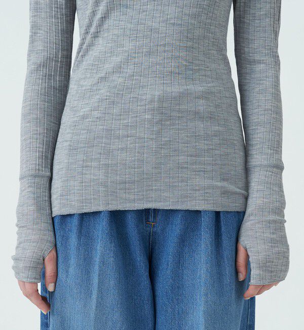 MACPHEE「ウールリブ タートルネックプルオーバー」|Tシャツ・カットソー|