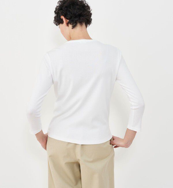 GALERIE VIE「ソフトジャージーリブ クルーネックカーディガン」|カーディガン|