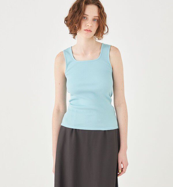 Ballsey「スーピマテレコ スクエアネックタンクトップ」|タンクトップ|