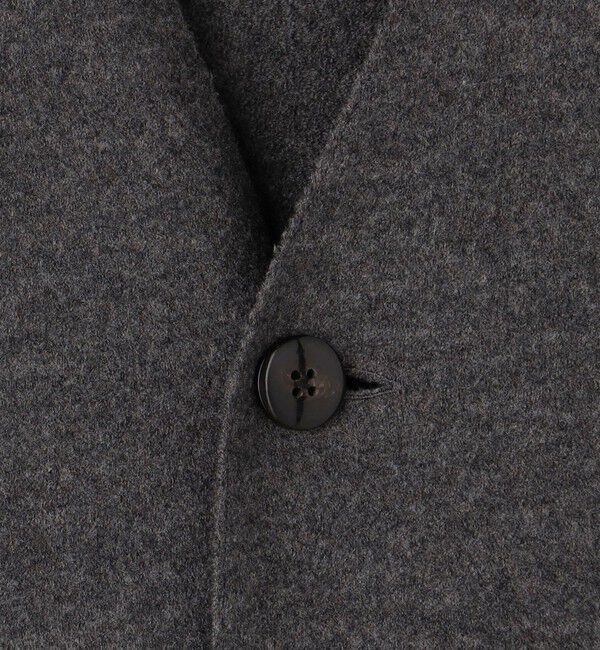 GALERIE VIE「フェルトニット ライトコート」|ノーカラーコート|