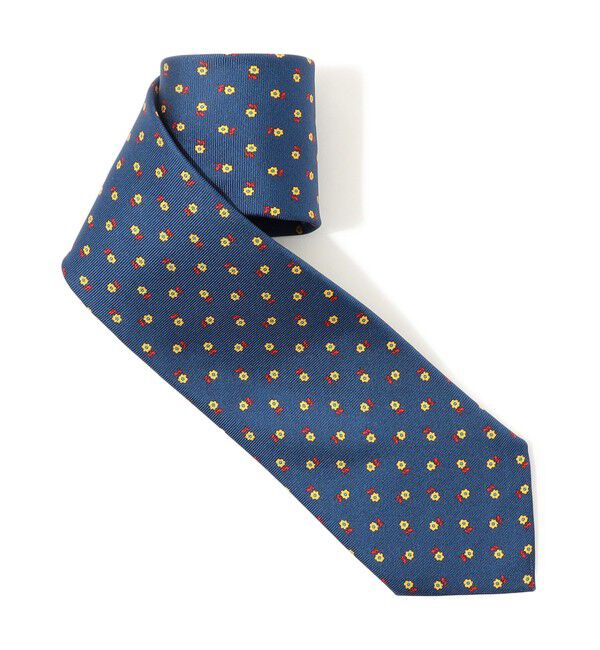 TOMORROWLAND GOODS「STEFANO BIGI シルクプリント 小紋柄 ネクタイ」|ネクタイ・蝶ネクタイ|68 ネイビー系