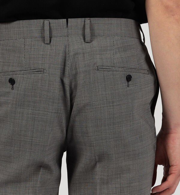 TOMORROWLAND MENS「Super120'sウールポリエステル ノープリーツスリムスラックス」|スラックス|