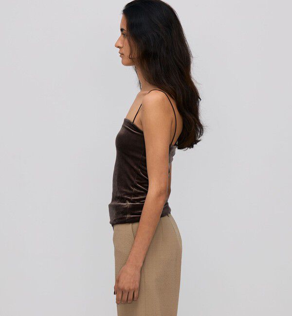 BACCA「inner piece ベロアジャージー カップインキャミソール」|Tシャツ・カットソー|