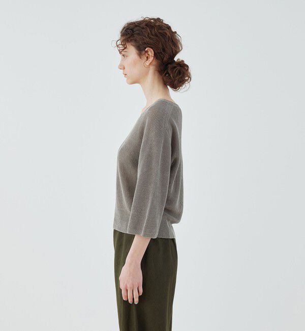 GALERIE VIE「 リネンハーフカーディガン クルーネックプルオーバー」|ニット・セーター|